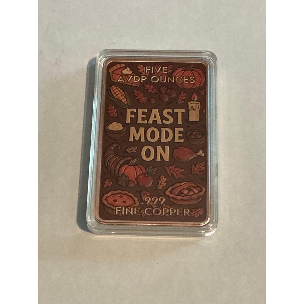 Limited FIVE colored AVDP OUNCES FINE COPPER